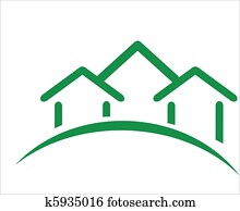 bouwsector, vastgoed, pictogram