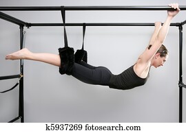 cadillac pilates sport woman gym instructor fitness cadillac pilates sport woman gym instructor fitness