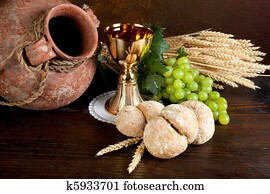 Communion wine and bread Communion wine and bread