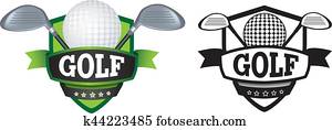 golf logo or badge, shield or branding golf logo or badge, shield or branding