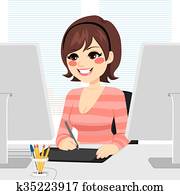 Graphic Designer Woman Graphic Designer Woman