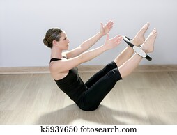 magic pilates ring woman aerobics sport gym magic pilates ring woman aerobics sport gym