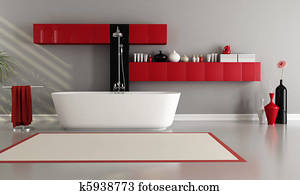 modernes, badezimmer