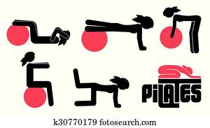 pilates, ge sig sken