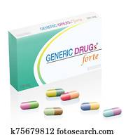 גנרי, תרופות, קדורים, קופסה, גלולות, כמוסות