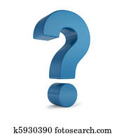 כחול, 3d, סימן שאלה