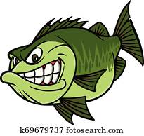 Bass Fishing Mascot Bass Fishing Mascot