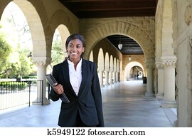 bastante, mujer, estudiante