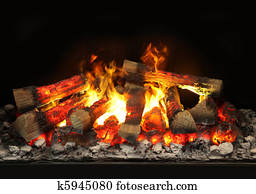 fire in the fireplace fire in the fireplace