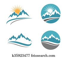 Mountains Logo Template Mountains Logo Template