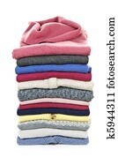Stack of sweaters