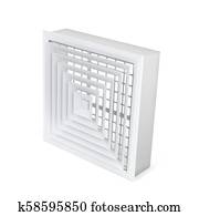 Air vent cover in square shape Air vent cover in square shape
