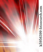 background illustration in red with white star flame