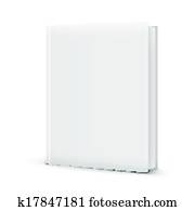 Blank White Standing Book Template.