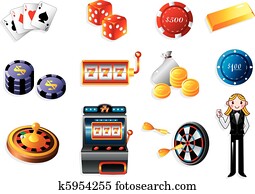 cartoon casino icon cartoon casino icon