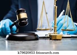 Judge Writing On Paper Judge Writing On Paper