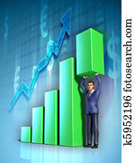 negócio, gráfico