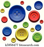 Sewing color buttons Sewing color buttons