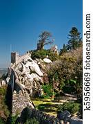 sintra, -, a, mouros, fortaleza sintra, -, a, mouros, fortaleza