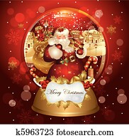 Christmas banner with Santa Claus Christmas banner with Santa Claus