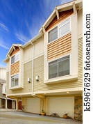 City townhouse exterior shot