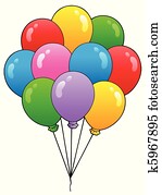 Group of cartoon balloons 1 Group of cartoon balloons 1