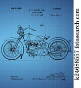 Harley Davidson Motorcycle Patent 1925 Harley Davidson Motorcycle Patent 1925