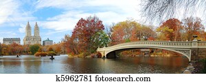 New York City Manhattan Central Park panorama at Autumn New York City Manhattan Central Park panorama at Autumn