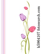Tulip Floral Background