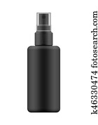 Vector 3d realistic bottle with sprayer Vector 3d realistic bottle with sprayer
