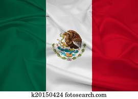 Waving Mexico Flag Waving Mexico Flag