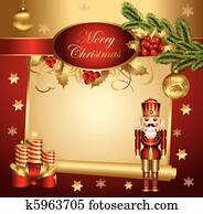 weihnachten, spruchbaender, mit, nu?knacker weihnachten, spruchbaender, mit, nu?knacker
