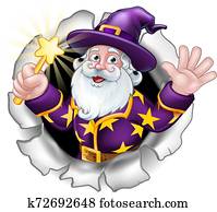 Wizard Breaking Through Background Wizard Breaking Through Background