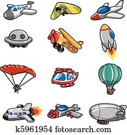 ציור היתולי, מטוס, איקון