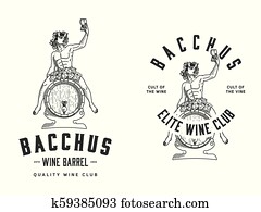 Bacchus Wine Club black on white Bacchus Wine Club black on white
