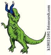 Dinosaur Eating Dinosaur Eating