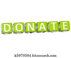 Donate Cube text Donate Cube text