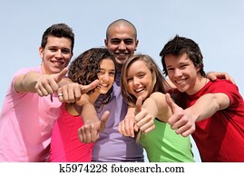 group of diverse teens group of diverse teens