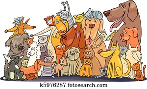 Huge group of Cats and Dogs Huge group of Cats and Dogs