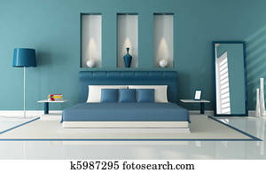blue bedroom
