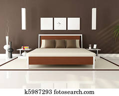 Brown modern bedroom Brown modern bedroom