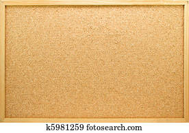 Empty memo board in closeup