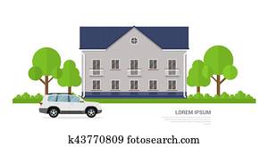 haus, und, auto haus, und, auto