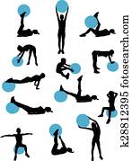 kvinna, pilates, genomkörare