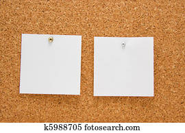 memo board with empty post-it