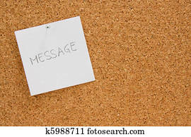 memo board with message