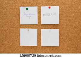 memo board with message