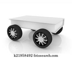 On race cars in the world of knowledge concept