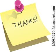 paper note with push pin paper note with push pin