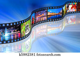 Streaming media concept Streaming media concept